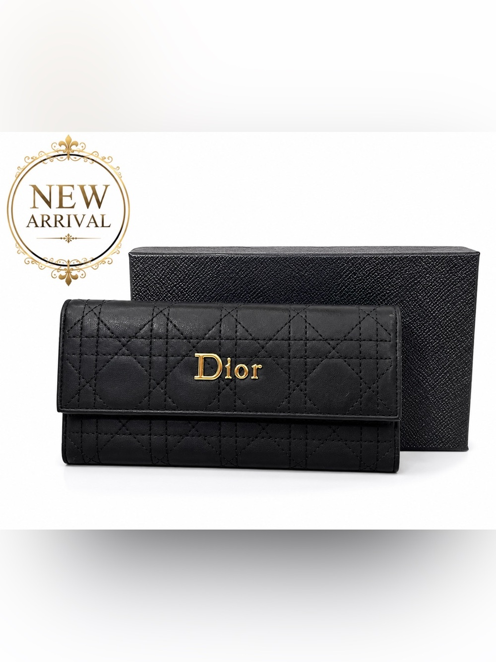 🖤 Women’s Cannage Long Wallet – Timeless Parisian Elegance  🖤